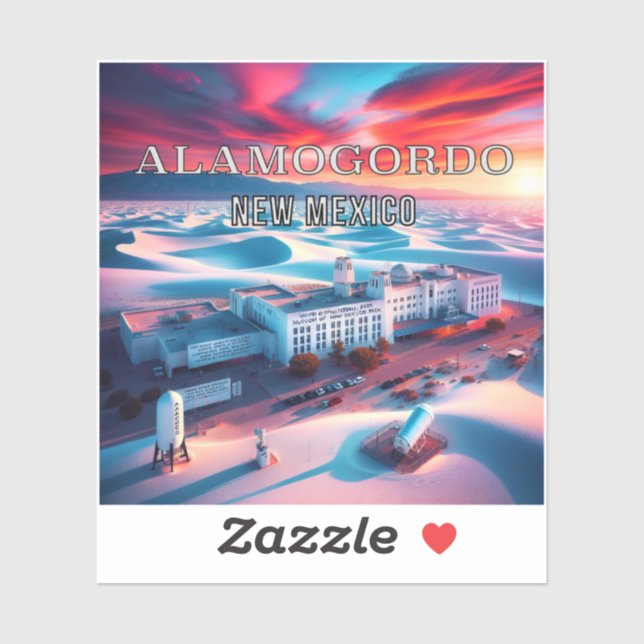 Adesivo Alamogordo Novo México Vinheta Vinil De 3 Polegada (Folha)