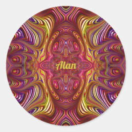 Adesivo ALAN ~ Design Fractal Multicolorido ~