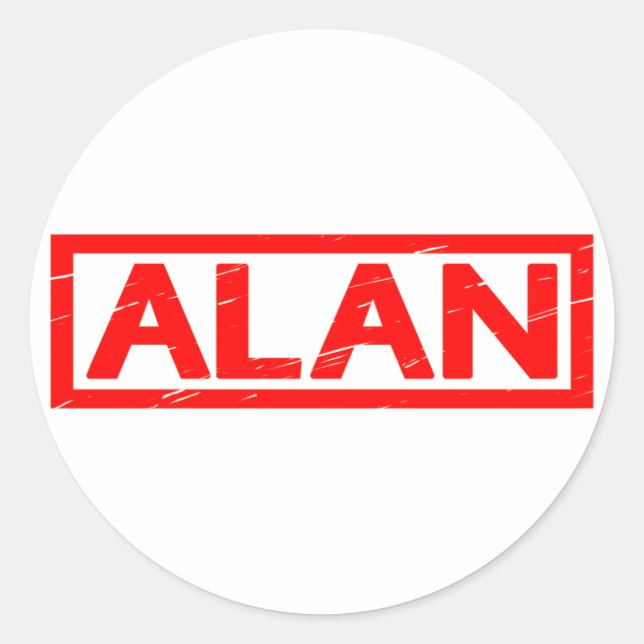 Adesivo Alan Stamp (Frente)