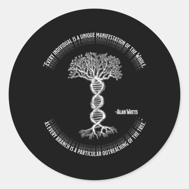 Adesivo Alan Watts Todo Indivíduo É P De Todo (Frente)