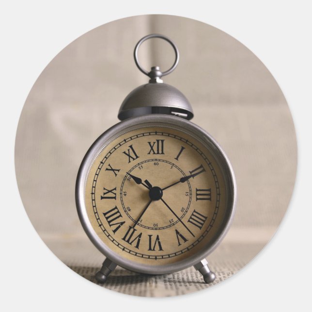 Adesivo Alarm clock com numeração romana (Frente)