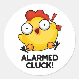 Adesivo Alarm Cluck Funny Chicken Pun