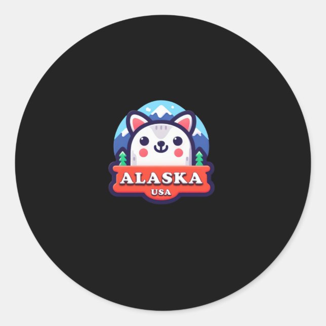 Adesivo Alasca No Sticker Dos Eua (Frente)