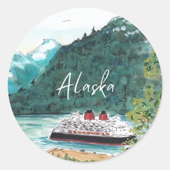 Adesivo Alaska Cruise Ship (Frente)