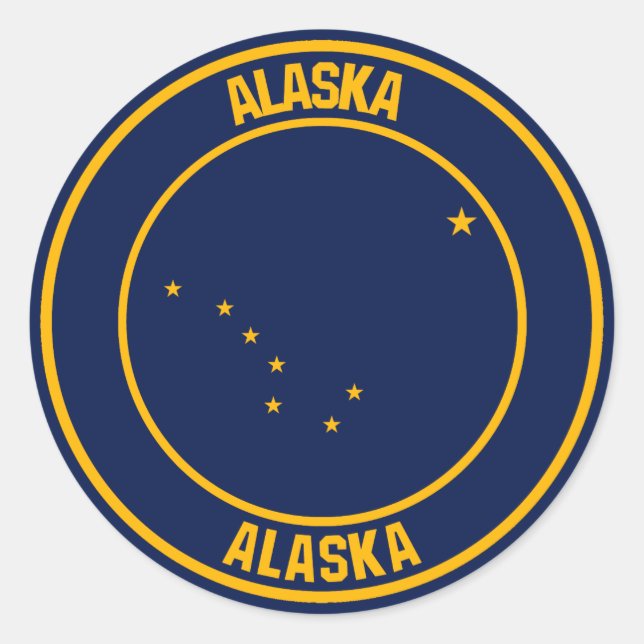 Adesivo Alaska Round Emblem (Frente)