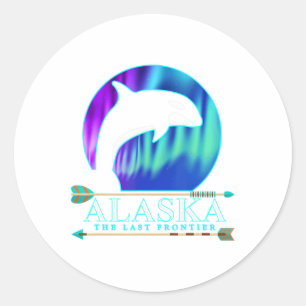 Adesivo Alaska State Pride Alaska Norte Lights Alaskan