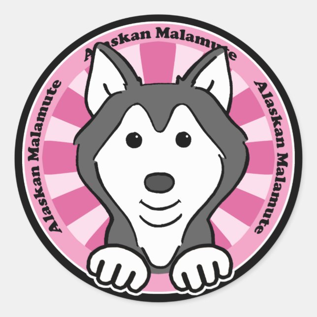 Adesivo Alaskan Malamute (Frente)