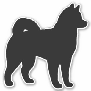 Adesivo Alaskan Malamute Dog Silhouette Vinyl