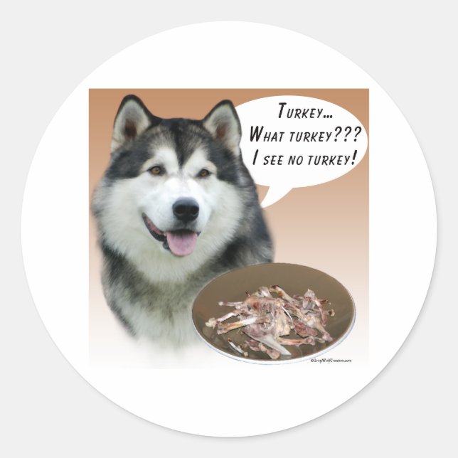 Adesivo Alaskan Malamute Turkey - Sticker (Frente)