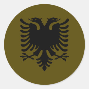 Adesivo Albanês verde-oliva Eagle