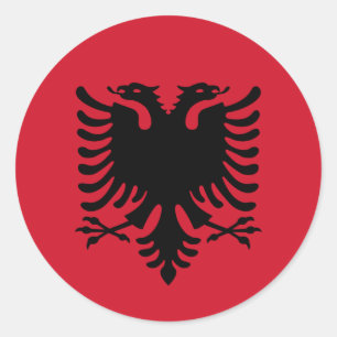 Adesivo Albânia/Albani/bandeira albanesa