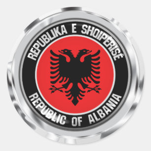Adesivo Albania Round Emblem