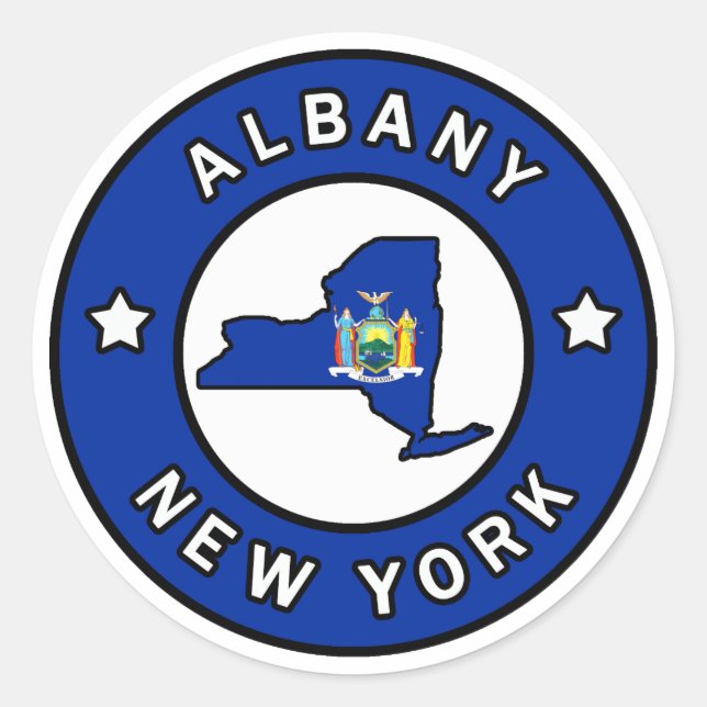 Adesivo Albany New York (Frente)