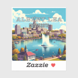 Adesivo Albert Lea Minnesota 3 Inch Vinyl Sticker