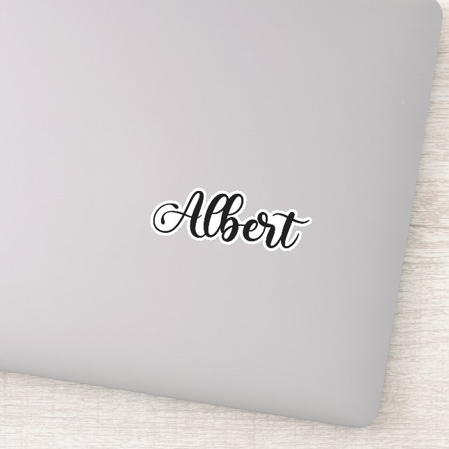 Adesivo Albert Name - Caligrafia manuscrita (Detalhe)