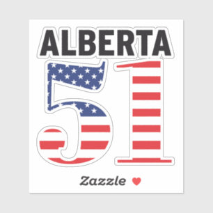 Adesivo Alberta 51º Estado Americano WEXIT
