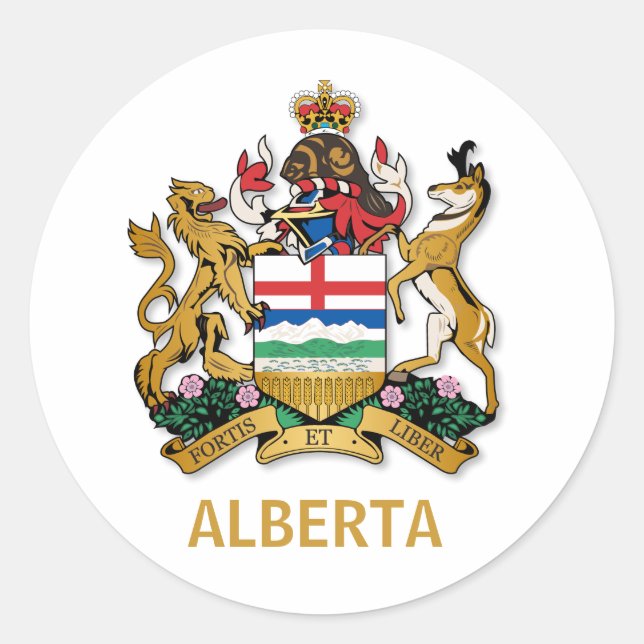 Adesivo Alberta casaco de armas (Frente)