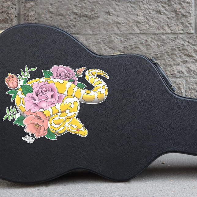 Adesivo Albino Ball Python Amarelo (Criador carregado)