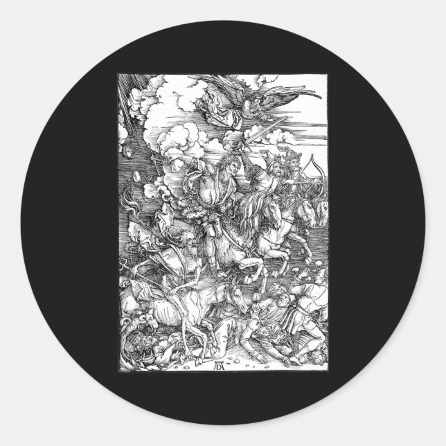 Adesivo Albrecht Durer Os Quatro Cavaleiros do Apocalipse (Frente)