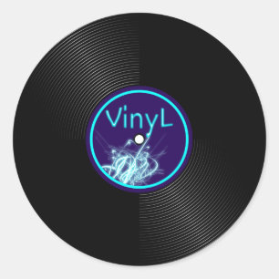 Adesivo Álbum 33 de LP do registro de vinil