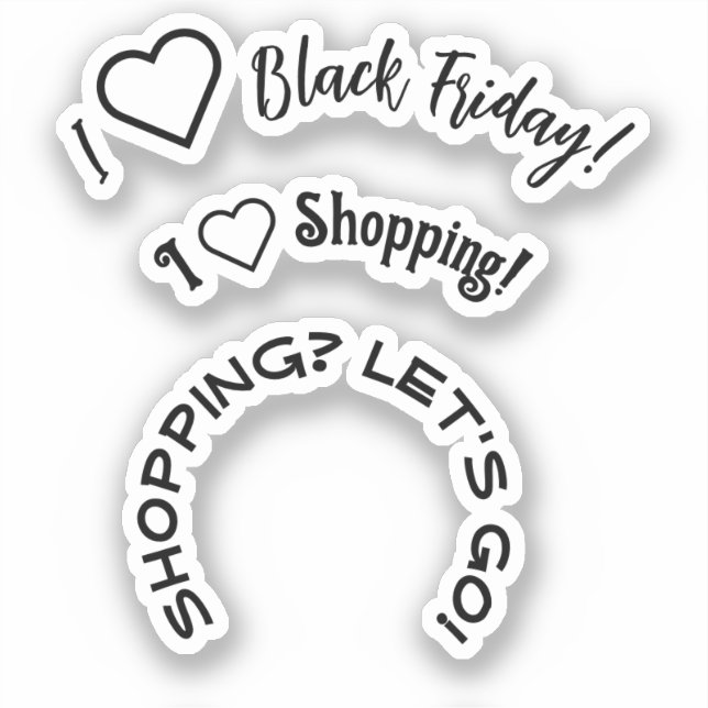 Adesivo Álbum de Recortes BLACK FRIDAY (Frente)