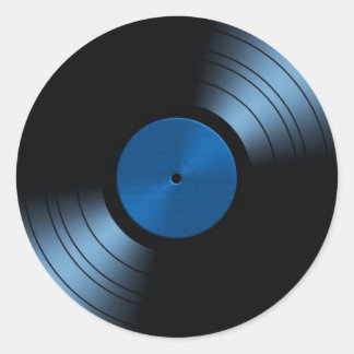 Adesivo Álbum de Registro de Vinilo Retroativo em Azul