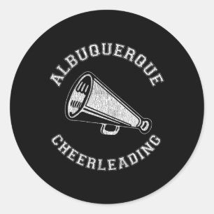 Adesivo Albuquerque Cheer Angustiado Retro Cheerleade dos 