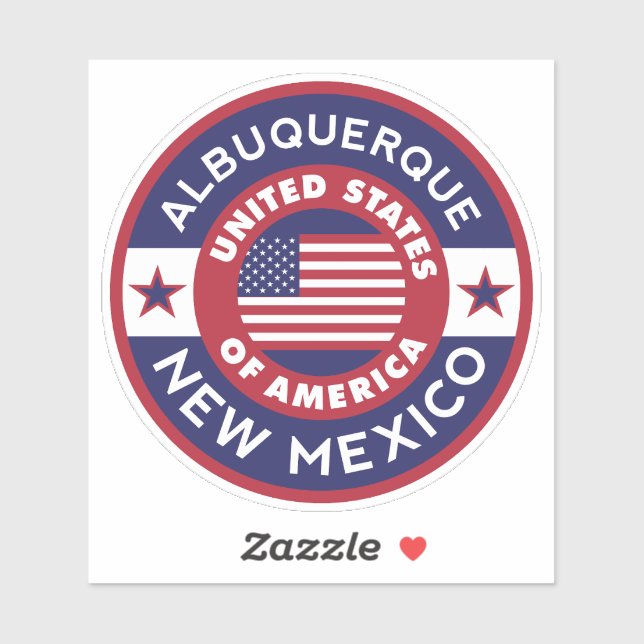 Adesivo ALBUQUERQUE, Novo México (Folha)