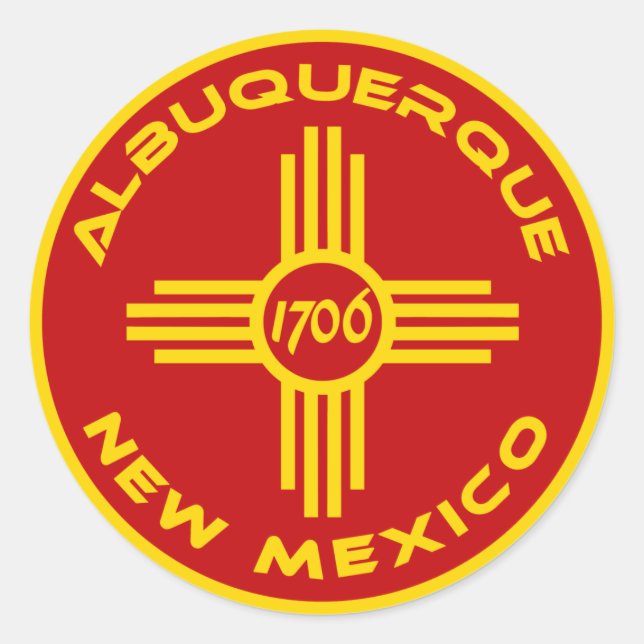 Adesivo Albuquerque Novo México (Frente)