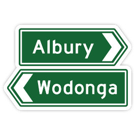Adesivo Albury Wodonga Australia Sticker