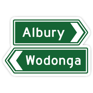 Adesivo Albury Wodonga Australia Sticker