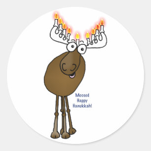 Adesivo Alces de Hanukkah!