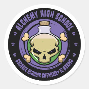 Adesivo Alchemy Segundo grau Funny Chemistry Sticker