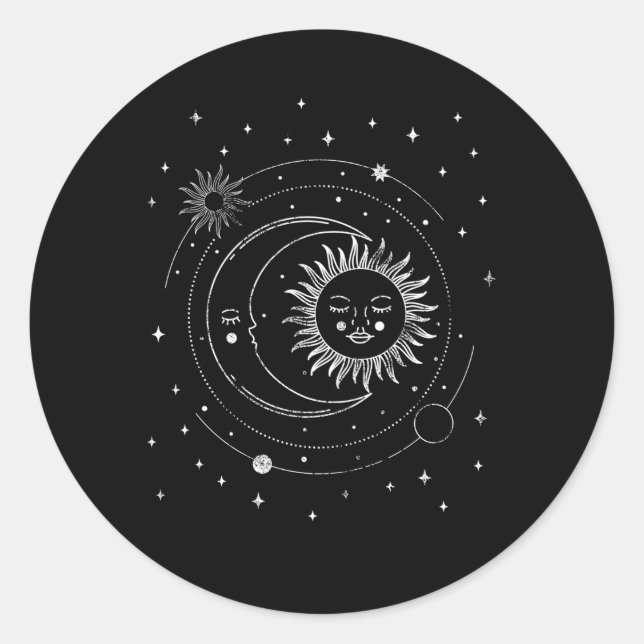 Adesivo Alchemy Sun Moon Astrology (Frente)