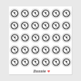 Adesivo Alcohol Free Wedding Place Card Mini Meal Choice