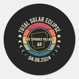 Adesivo Aldeia de primaveras Total Eclipse Solar 2024 de a