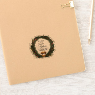 Adesivo Alegra-se e acredita na natividade