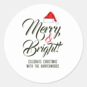 Adesivo Alegre & Brilhante Família de Natal Simples e El
