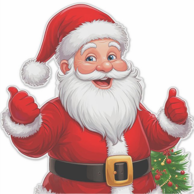 Adesivo 🎅 Alegria Alegre do Papai Noel Estilo Caseiro (Frente)