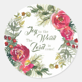 Adesivo Alegria ao mundo O Senhor vem, Natal