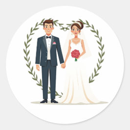 Adesivo Alegria de Dia de Casamento