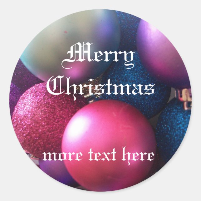 Adesivo Alegria de Natal (Frente)