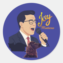 Adesivo Alegria Importa Stephen Colbert Cantando Com Benny