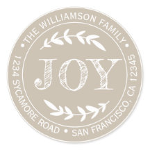 Alegria Natalícia Moderna Rústica Endereço de Reto