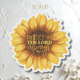 Adesivo Alegria no Senhor Sempre - Girassol