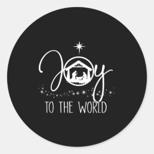 Adesivo Alegria Para O Mundo Cena De Natal Cristã Jesus C