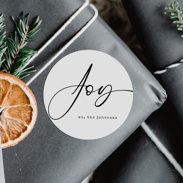 Adesivo Alegria Simples de Natal Minimalista (Criador carregado)