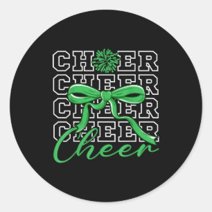 Adesivo Alegria Torcida Verde Laço Coquete Cheerleader