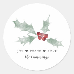 Adesivo Aleluia Natal Paz Amor Mistletoe