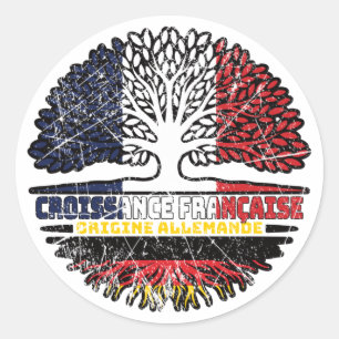 Adesivo Alemanha Alemanha França França França Árvore Band